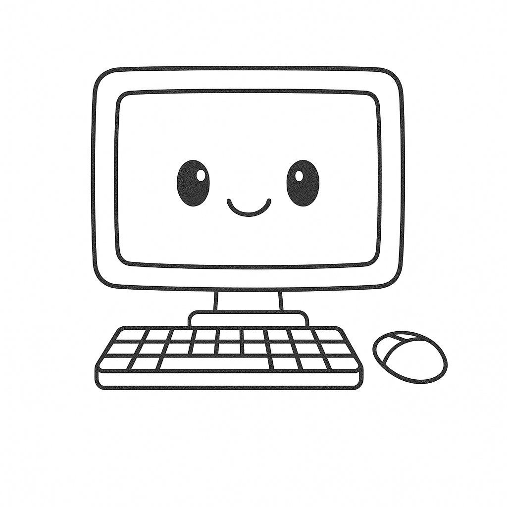 Creative Computer Coloring Pages for Kids 2026 – Download PDF