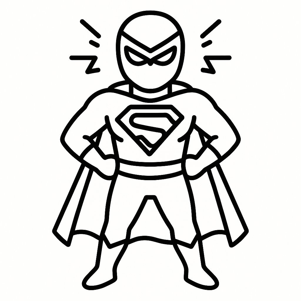 Neon Superhero