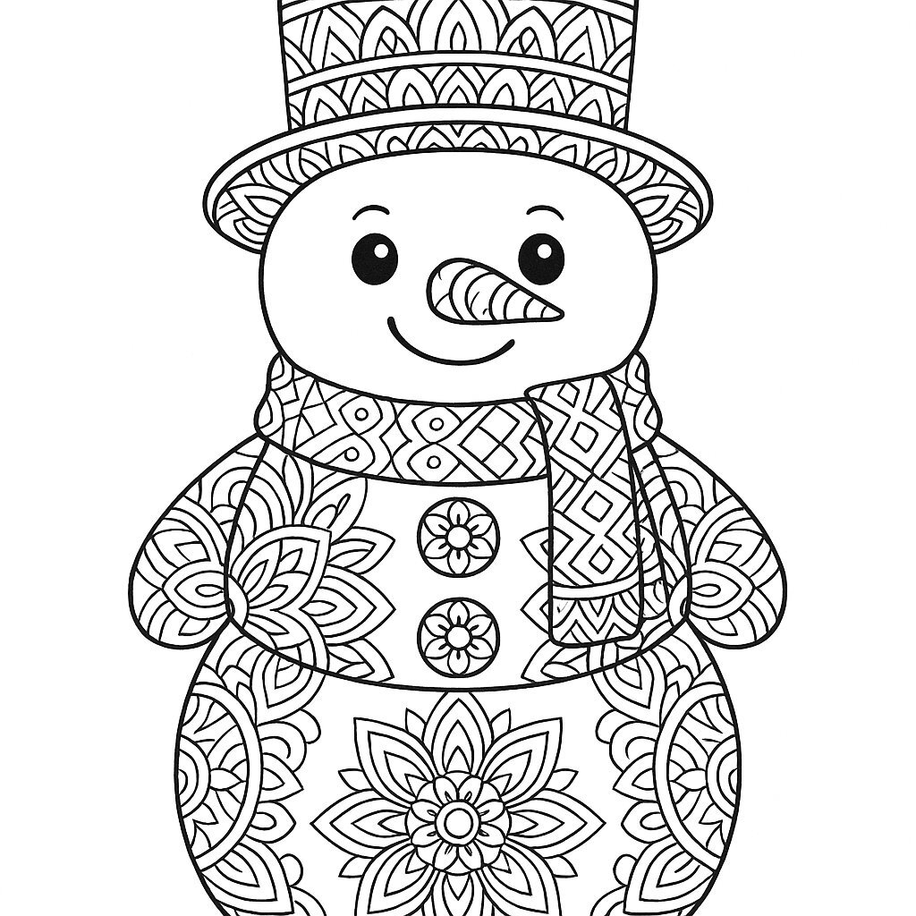 Artistic Snowman