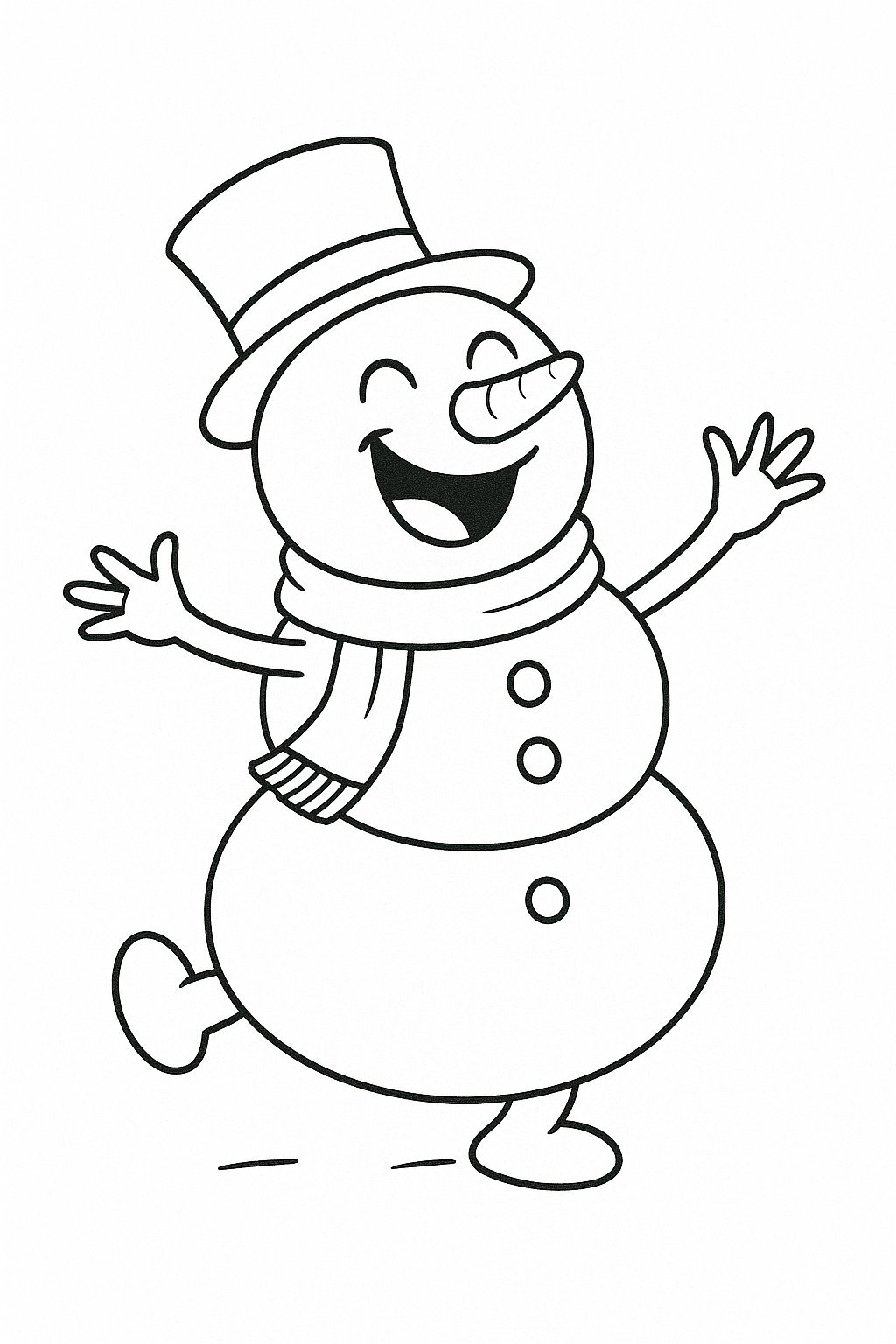 Cheerful Snowman