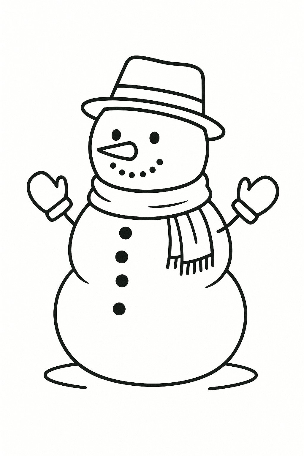 Modern Snowman