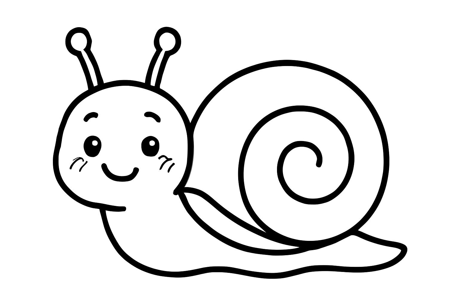 Cute Cartoon Snail Shell