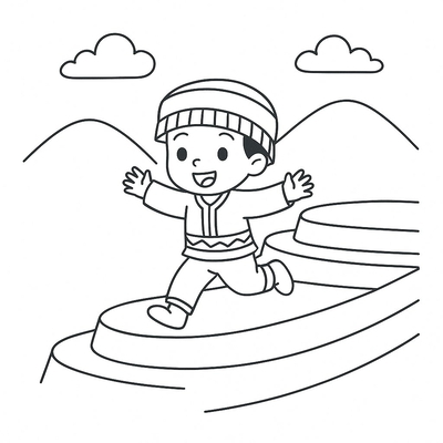Beautiful and Easy-to-Download Terraced Field Coloring Pages for Kids 2026