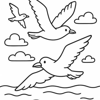 Beautiful Beach Landscape Coloring Pages for Kids PDF 2026