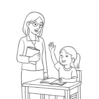 Beautiful Teacher-Themed Coloring Pages for Kids PDF 2026