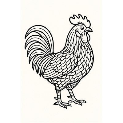 Chicken Coloring Pages for Kids 2026 - Free PDF