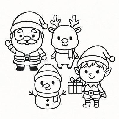 Christmas Coloring Pages for Kids 2026 | Free PDF Download