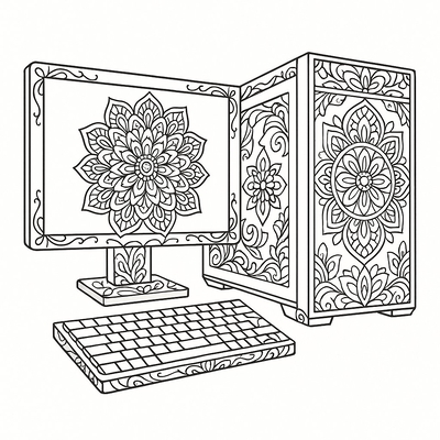 Creative Computer Coloring Pages for Kids 2026 – Download PDF