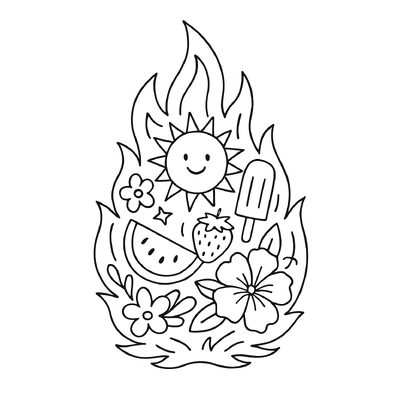 Creative Flame Coloring Pages for Kids 2026 – PDF Download
