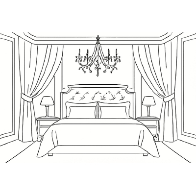 Cute and Beautiful Bedroom Coloring Pages for Kids 2026