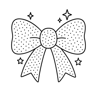Cutest Bow Coloring Pages for Kids 2026