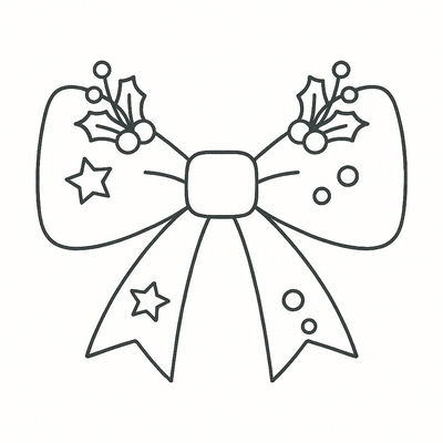 Cutest Bow Coloring Pages for Kids 2026