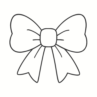 Cutest Bow Coloring Pages for Kids 2026