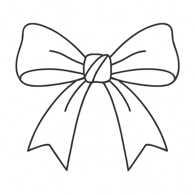 Cutest Bow Coloring Pages for Kids 2026