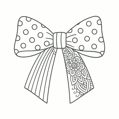 Cutest Bow Coloring Pages for Kids 2026