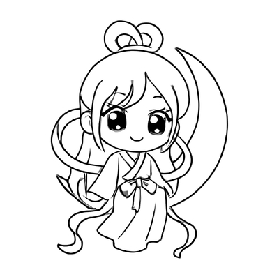 Cutest Chang’e Coloring Pages for Kids PDF 2026