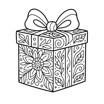 Cutest Gift Box Coloring Pages for Kids 2026