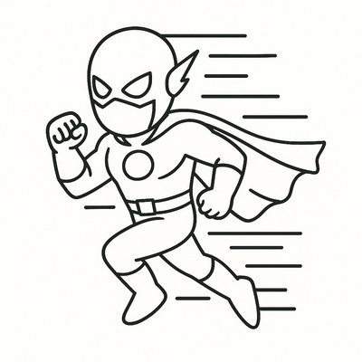 Electric Superhero Coloring Pages for Kids 2026 - Free PDF