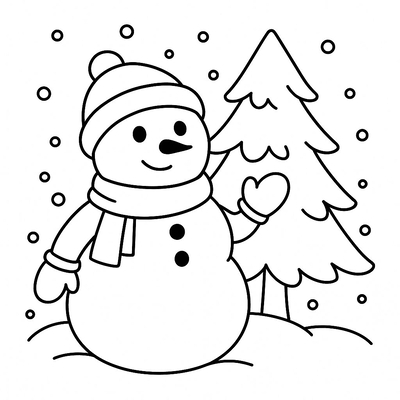 Fun Snowman Coloring Pages for Kids 2026