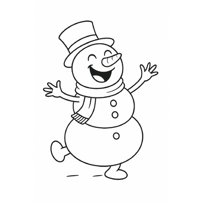 Fun Snowman Coloring Pages for Kids 2026