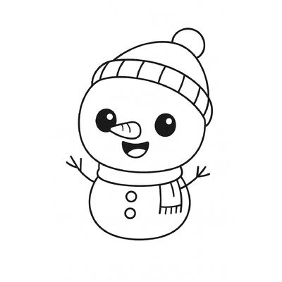 Fun Snowman Coloring Pages for Kids 2026