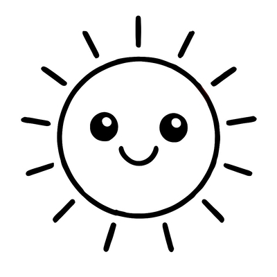 Smiling Sun Coloring Pages for Kids 2026 - Free PDF