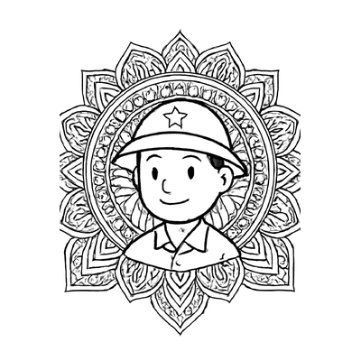 Soldier Hat Coloring Pages for Kids 2026