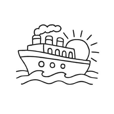 Titanic Ship Coloring Pages for Kids 2026 - Free PDF
