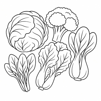 Vegetable Coloring Pages for Kids 2026