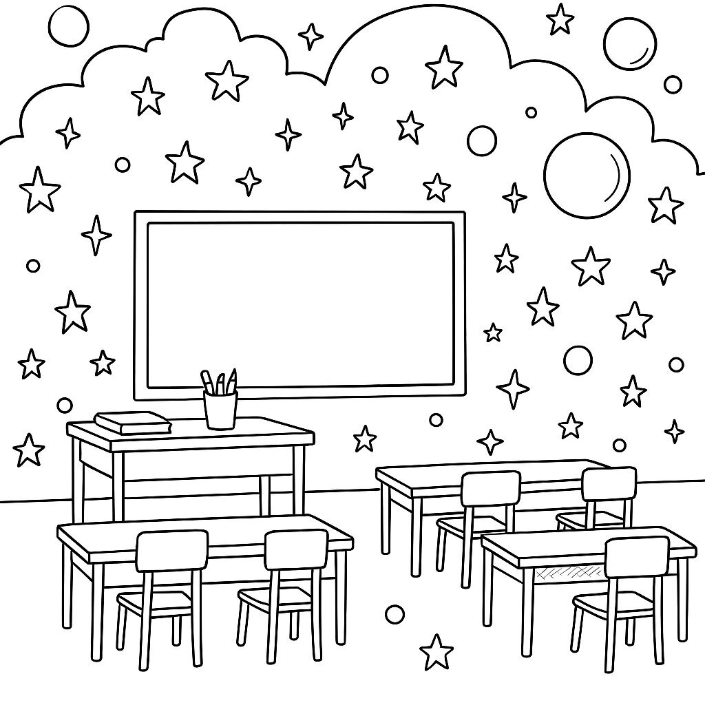 Classroom Coloring Pages for Kids 2026 – Fast PDF Download