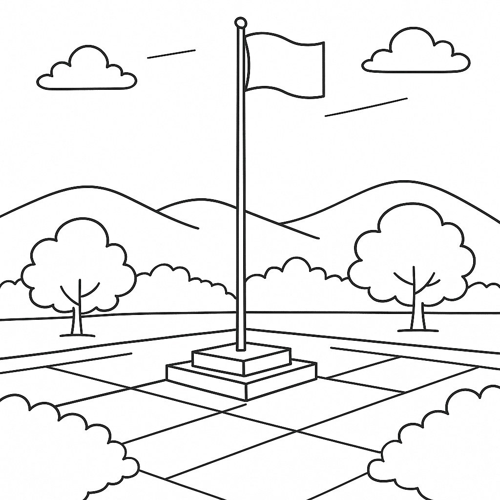 Flagpole Panorama View