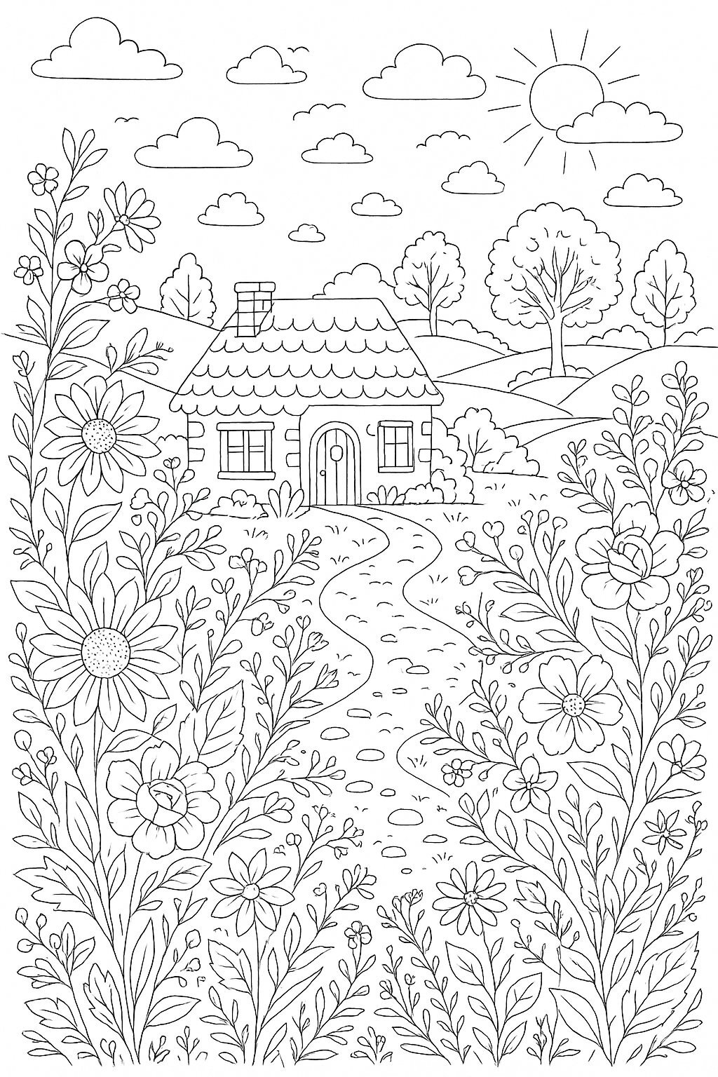 Bold-Line Illustration Style
