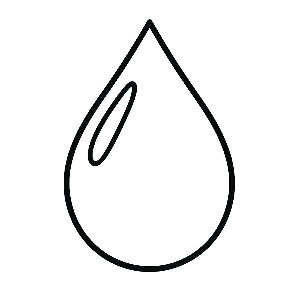 Illustrated Water Droplet