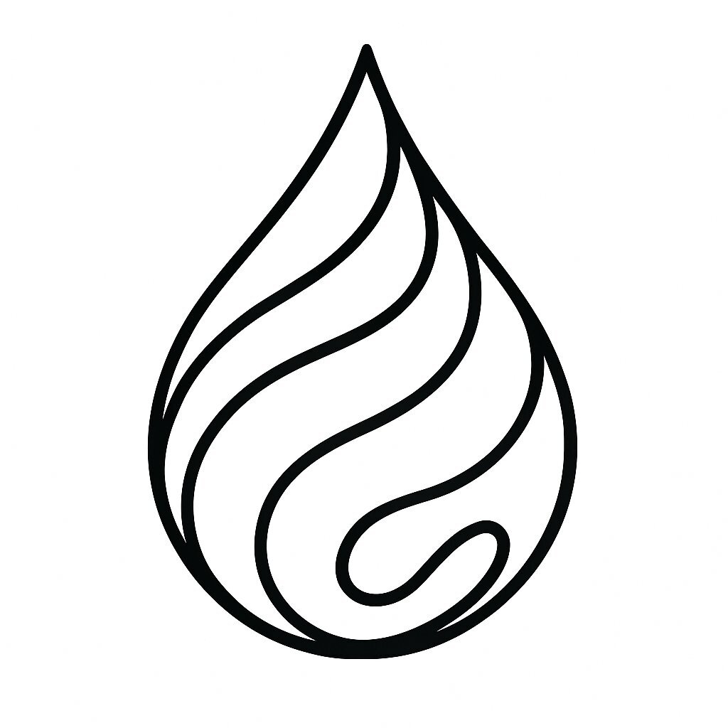 Abstract Water Droplet