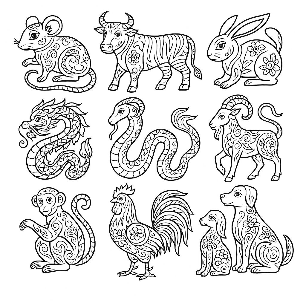 Classic Zodiac Coloring