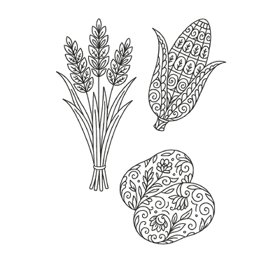 Agricultural Products Coloring Pages for Kids 2026