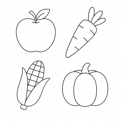 Agricultural Products Coloring Pages for Kids 2026