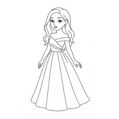 Beautiful Girl Coloring Pages for Kids 2026 – Easy PDF Download