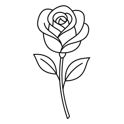 Beautiful Rose Coloring Pages for Kids 2026 | PDF Download