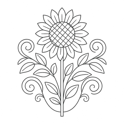 Beautiful Sunflower Coloring Pages for Kids 2026 – PDF Download