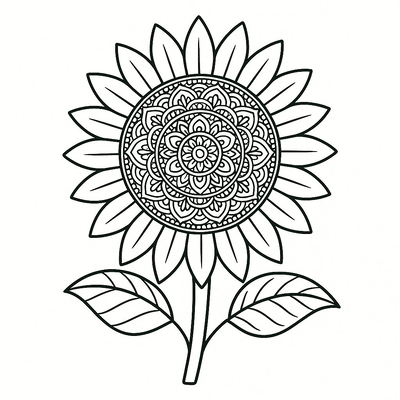 Beautiful Sunflower Coloring Pages for Kids 2026 – PDF Download