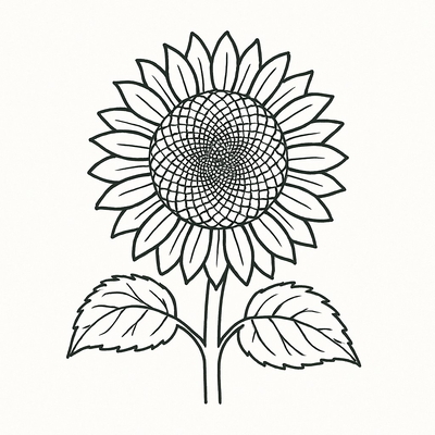 Beautiful Sunflower Coloring Pages for Kids 2026 – PDF Download