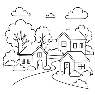 City Coloring Pages for Kids 2026