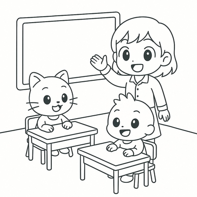 Classroom Coloring Pages for Kids 2026 – Fast PDF Download