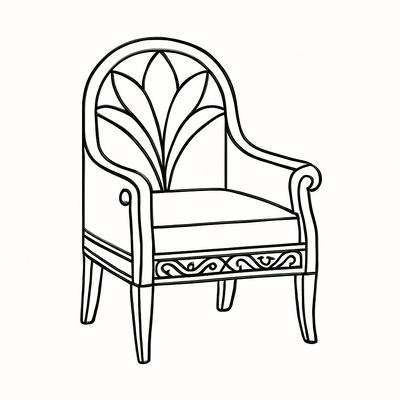 Cute Chair Coloring Pages for Kids 2026 – Adorable PDF Sheets