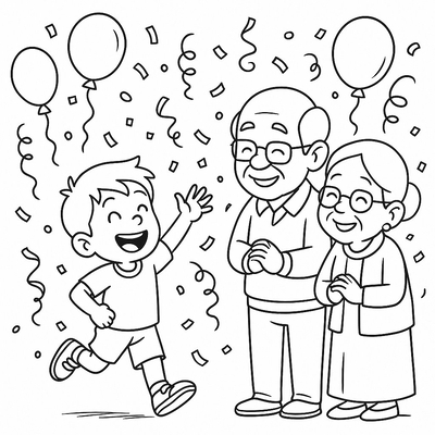 Cutest Lunar New Year Greeting Coloring Pages for Kids 2026