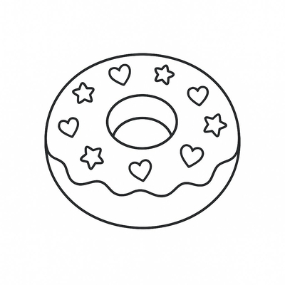 Donut Coloring Pages for Kids 2026