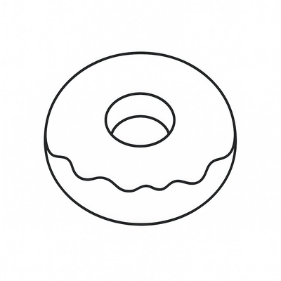 Donut Coloring Pages for Kids 2026