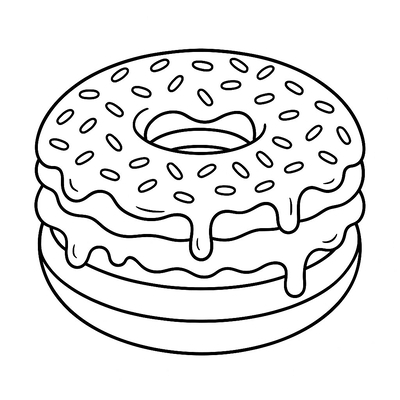 Donut Coloring Pages for Kids 2026