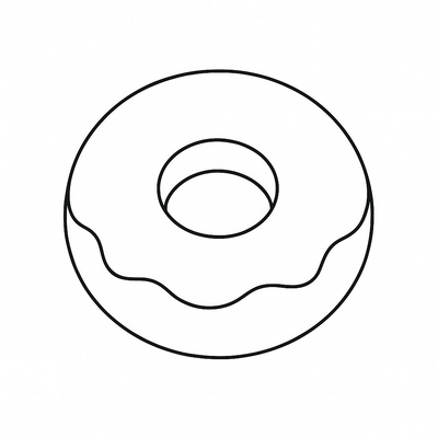 Donut Coloring Pages for Kids 2026